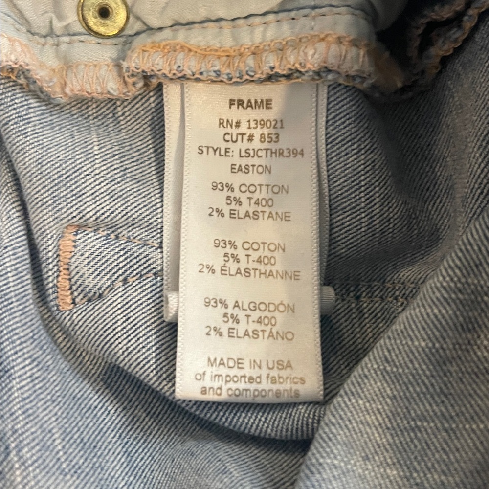 FRAME Denim Le Skinny de Jeanne Crop Jeans size 27 - Picture 3 of 10